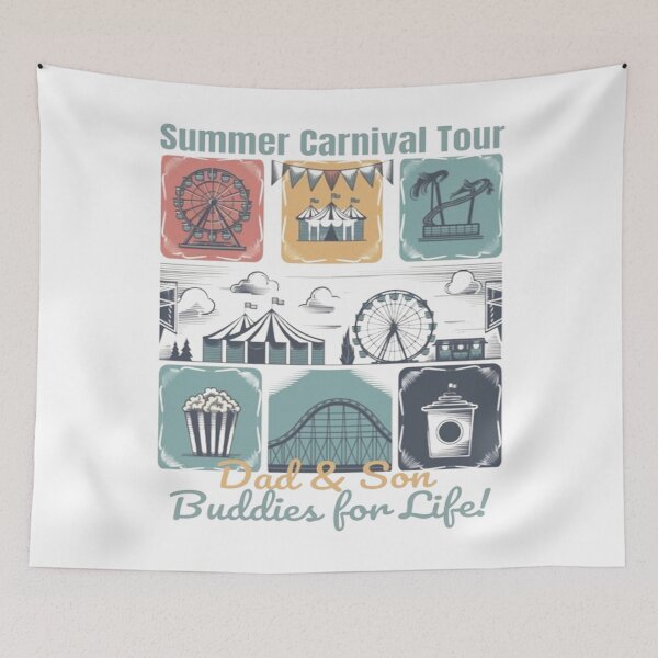 Item preview, Father & Son Summer Carnival Tour Vintage Summertee designed and sold by jteart.