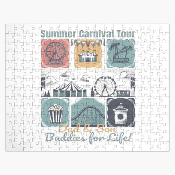 Artikel-Vorschau von Vater & Sohn Sommerkarneval Tour Vintage Summertee, designt und verkauft von jteart.