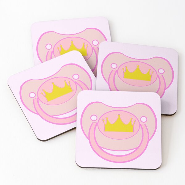 Item preview, Baby agere pacifier pink Princess designed and sold by mikistudio.