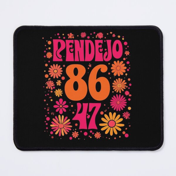 Item preview, Subtle groovy retro Pendejo Floral anti-Trump 8647 Protest designed and sold by studiopekepeke.