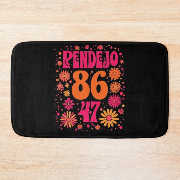 Item preview, Subtle groovy retro Pendejo Floral anti-Trump 8647 Protest designed and sold by studiopekepeke.