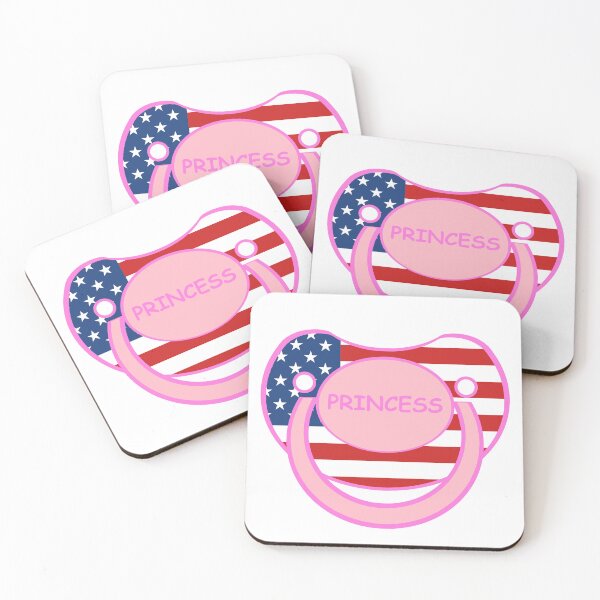 Item preview, Baby agere pacifier pink Princess USA paci designed and sold by mikistudio.