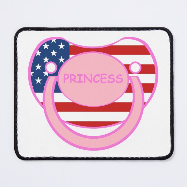 Item preview, Baby agere pacifier pink Princess USA paci designed and sold by mikistudio.