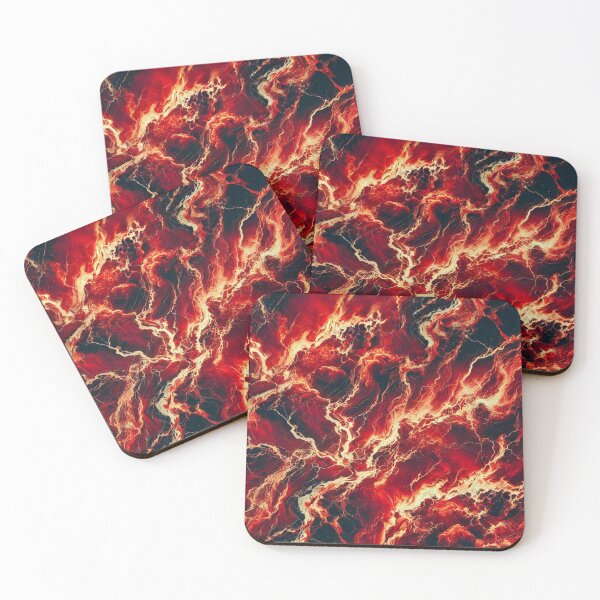 Item preview, Crimson Flame Vein Marble  designed and sold by Stageless Designs.