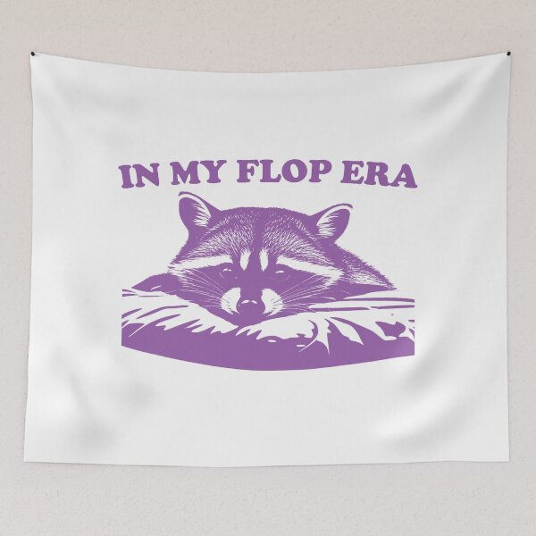 Item preview, In my flop era raccoon designed and sold by Chaos Haven.
