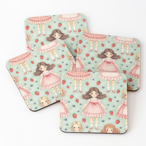 Item preview, dolled up Pattern - Strawberries and Blueberries designed and sold by Hen-C-Art.