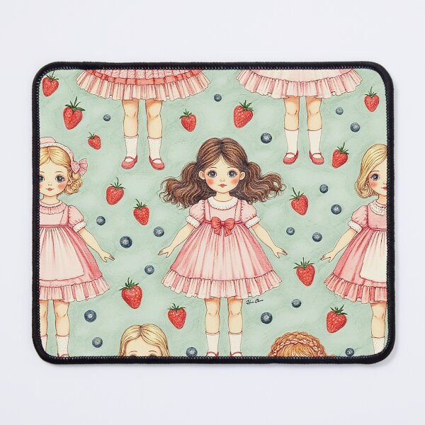 Item preview, dolled up Pattern - Strawberries and Blueberries designed and sold by Hen-C-Art.