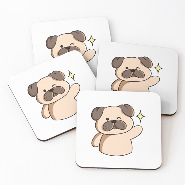 Item preview, Winking Pug designed and sold by yogiskencing.