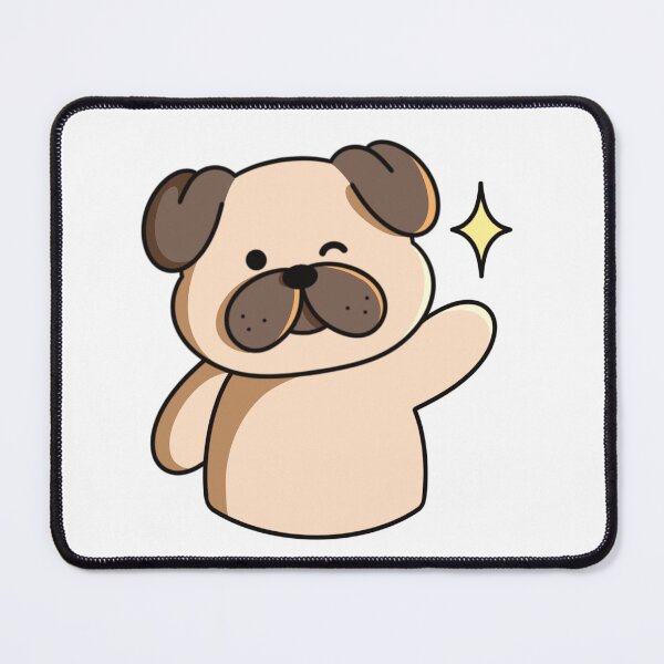 Item preview, Winking Pug designed and sold by yogiskencing.