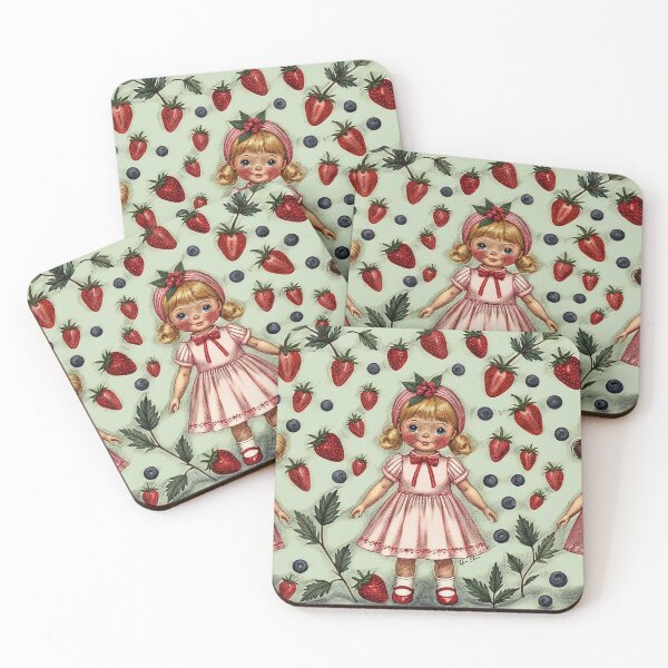 Item preview, dolled up  - Strawberries charming   designed and sold by Hen-C-Art.