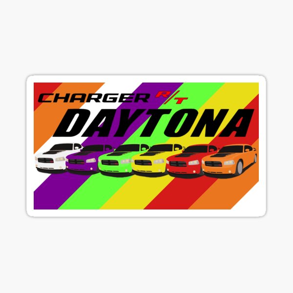 Aperçu de l'œuvre Dodge Charger Daytona arc-en-ciel créée et vendue par F40Productions.