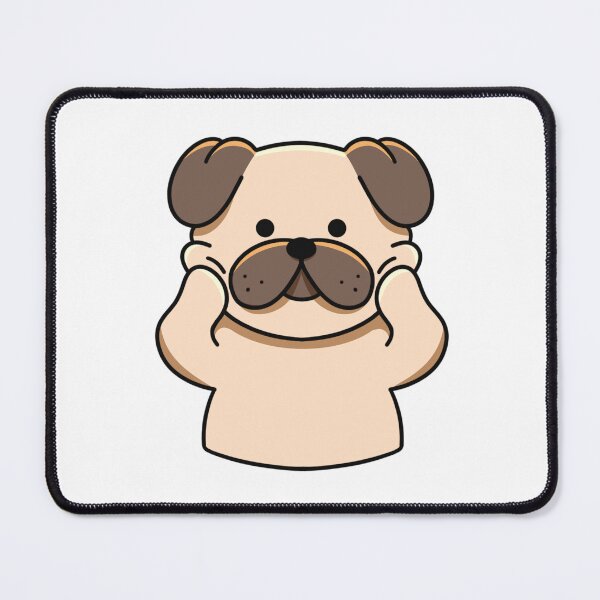 Item preview, Squishy Cheeks Pug designed and sold by yogiskencing.