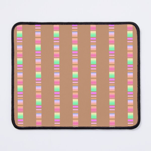 Item preview, Neutral orange pastel multi color line pattern | Pale orange soft rainbow striped designed and sold by lausn.