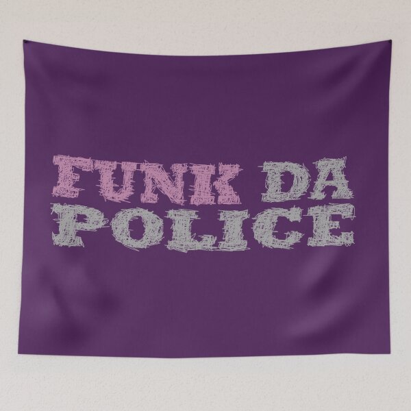 Item preview, funk police - pink gray designed and sold by BeJahMan.