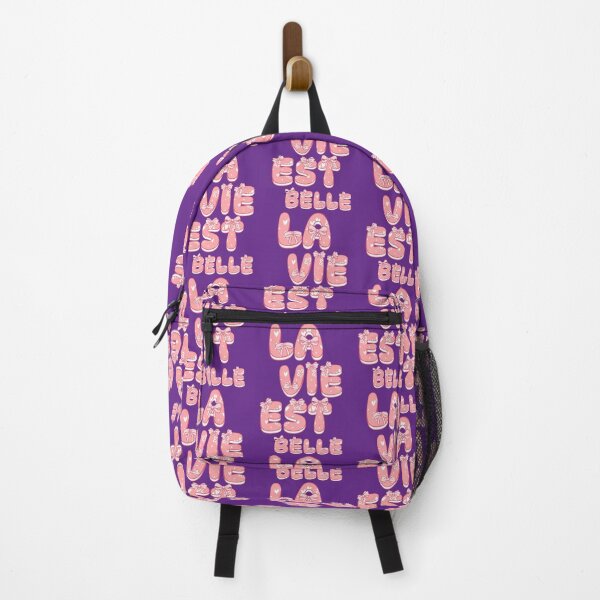 Item preview, la vie est belle, pink quote designed and sold by Mauswohn.