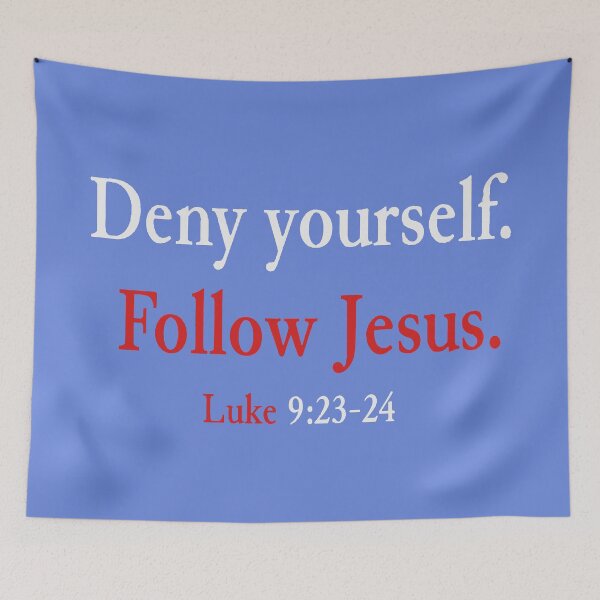 Item preview, Deny Yourself Follow Jesus Luke 9 23 24 Carry the Cross designed and sold by teenugs.