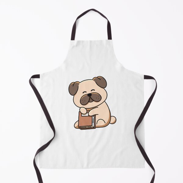 Item preview, Book-Loving Pug designed and sold by yogiskencing.