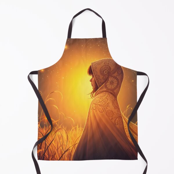 Item preview, Orange Zentangle Nightsky Hooded Girl designed and sold by stine1.
