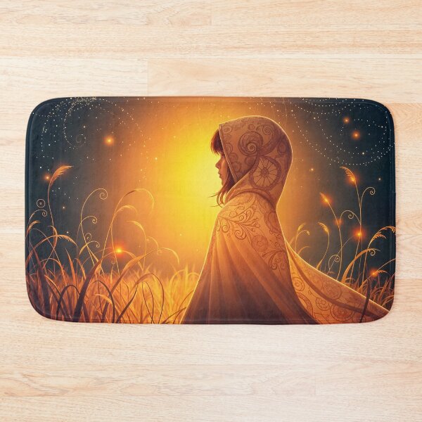 Item preview, Orange Zentangle Nightsky Hooded Girl designed and sold by stine1.