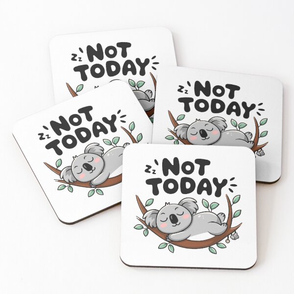 Item preview, Not Today Koala Illustration – Cute and Lazy Koala Art  designed and sold by designedbyNil.