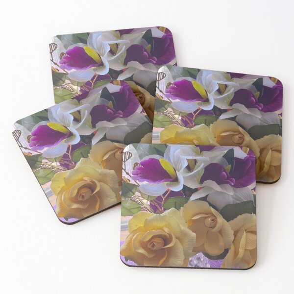 Item preview, Purple Passion Flowers with Yellow flowers designed and sold by TeAnne.
