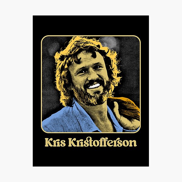 Item preview, Retro Vintage 70s Kris Kristofferson designed and sold by navaelricha.