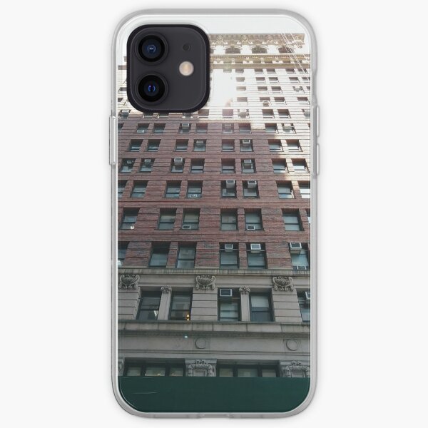 New York, Manhattan, #NewYork, #Manhattan, Tower Block, #TowerBlock, High-Rise Building, #HighRiseBuilding iPhone Soft Case