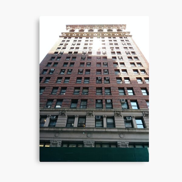 New York, Manhattan, #NewYork, #Manhattan, Tower Block, #TowerBlock, High-Rise Building, #HighRiseBuilding Canvas Print