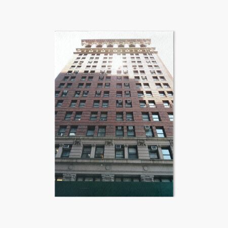 New York, Manhattan, #NewYork, #Manhattan, Tower Block, #TowerBlock, High-Rise Building, #HighRiseBuilding Art Board Print