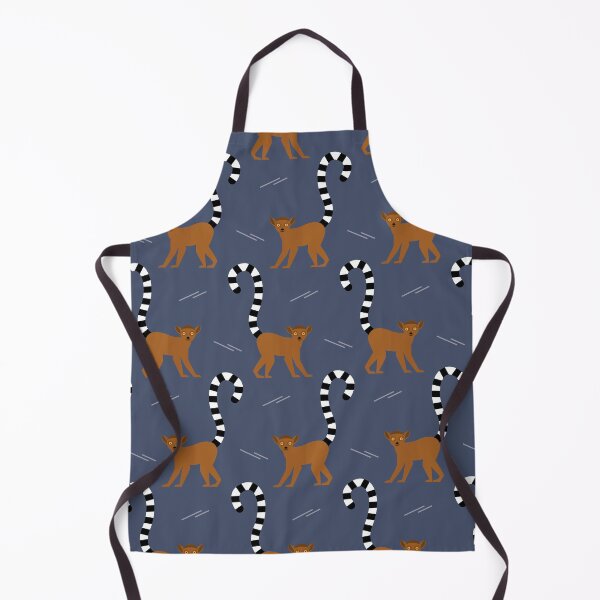 Item preview, Ringtailed lemurs on blue designed and sold by reneesillus.