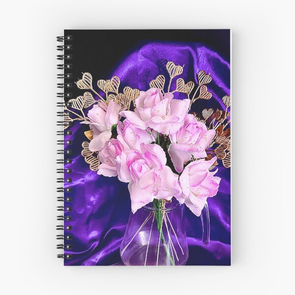 Item preview, Mauve Roses Flowers with Gold hearts flowers designed and sold by TeAnne.