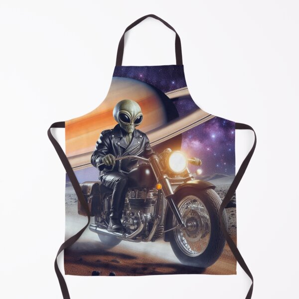 Item preview, Alien in leather jacket riding a motorcycle designed and sold by Dogandesighn.
