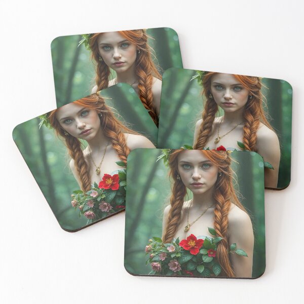 Item preview, Forest Spirit wearing Flowers designed and sold by stine1.