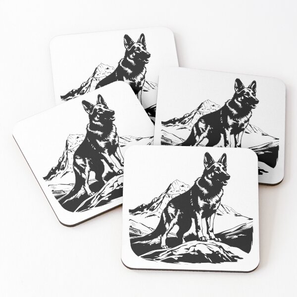 Item preview, German Shepherd Alsatian Work Police Dog K9 Unit Canine designed and sold by inkoutninja.