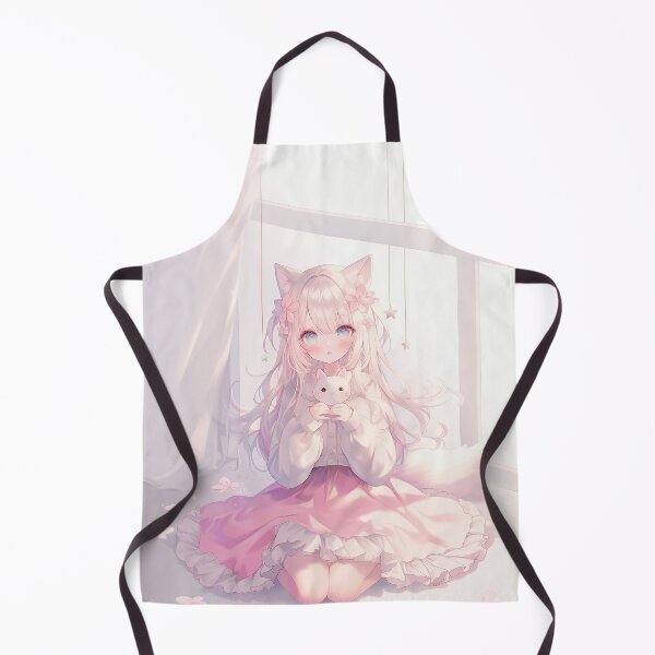 Item preview, Soft Pastel Fox Girl with Cute Plush – Dreamy Kawaii Anime Aesthetic designed and sold by Kawai Anime Shop.
