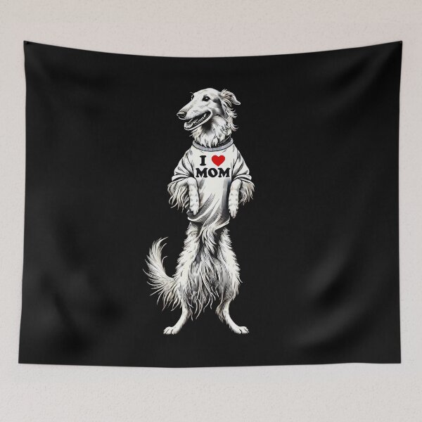 Item preview, Borzoi Mom I Love Mom Borzoi Lover designed and sold by Kimberley King Art  King Art.