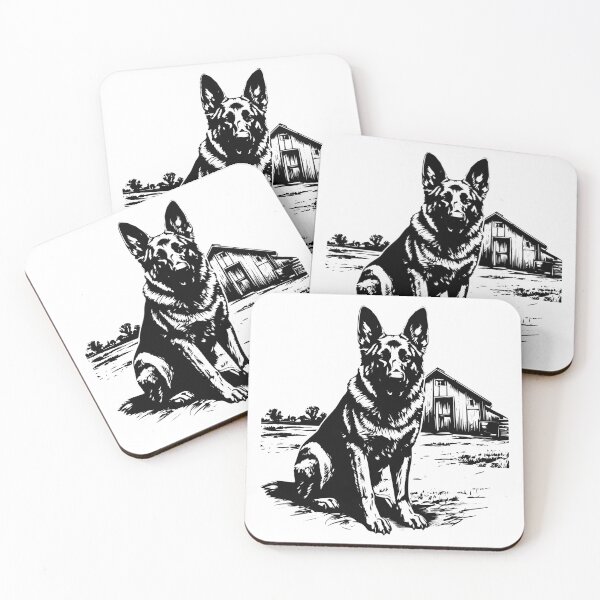 Item preview, German Shepherd K9 Unit Dog Farm Barn Police Rustic Work designed and sold by inkoutninja.