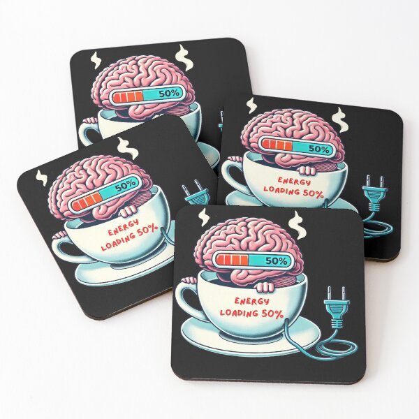 Item preview, Brain on Coffee: Energy Boost in Progress designed and sold by moominnano.