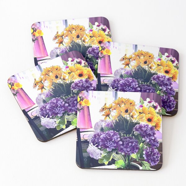 Item preview, Still Life Purple and Yellow flowers designed and sold by TeAnne.