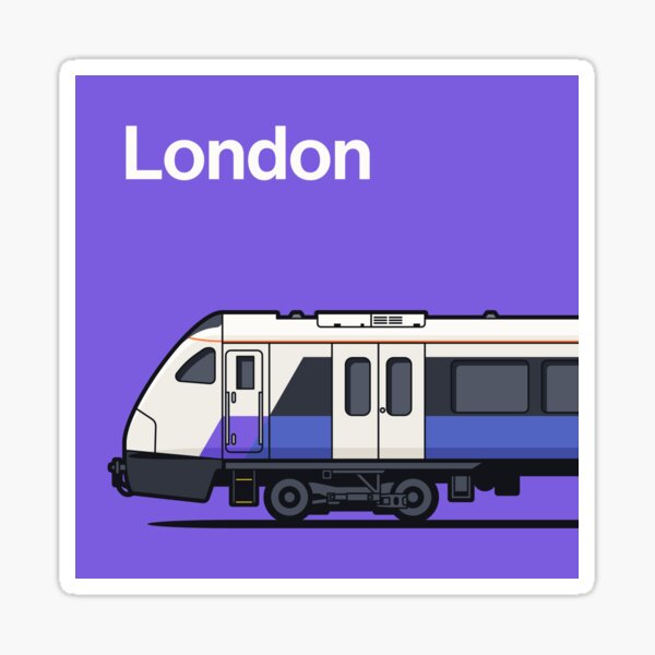 Item preview, London Class 345 Purple World Train Side England designed and sold by VoodooCircus.