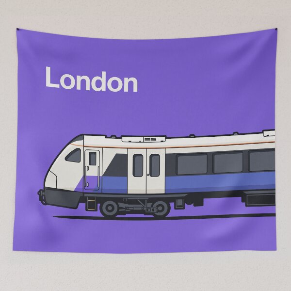 Item preview, London Class 345 Purple World Train Side England designed and sold by VoodooCircus.