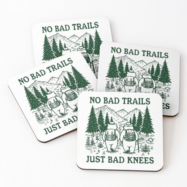 Item preview, No Bad Trails Just Bad Knees Shirt  Funny Hiking Shirt  Nature Lover Shirt  Family Camping Shirt  Vacation Shirt  Funny Adventure designed and sold by kareydiwanpro.