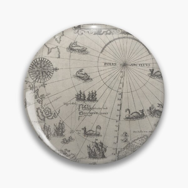 Item preview, Old map of the Arctic designed and sold by AuroraSalmon.