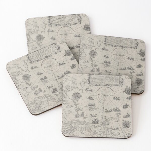 Item preview, Old map of the Arctic designed and sold by AuroraSalmon.
