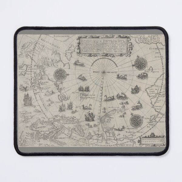 Item preview, Old map of the Arctic designed and sold by AuroraSalmon.