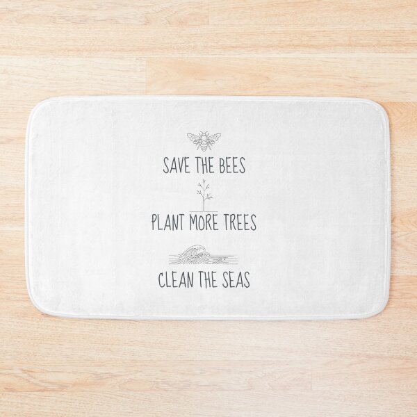 Item preview, Save the Bees, Plant more Trees, Clean the Seas designed and sold by MargLandmeter.