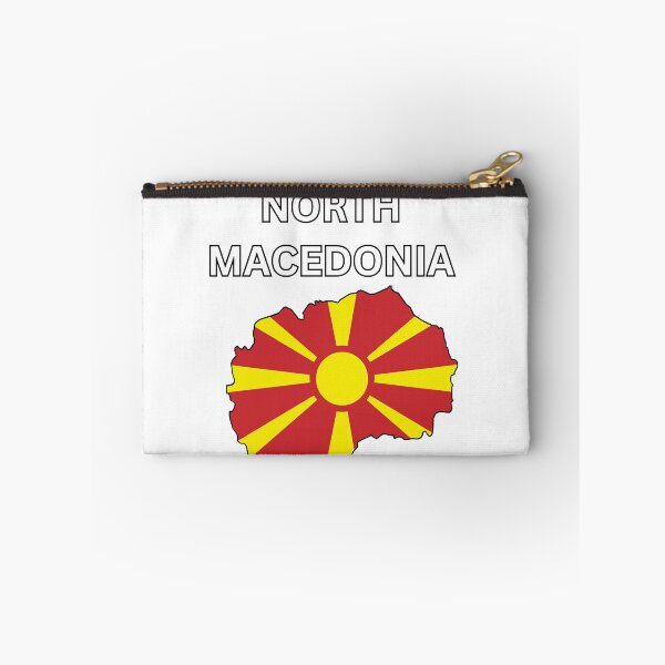 Item preview, North Macedonia Flag Map designed and sold by atomstartup.