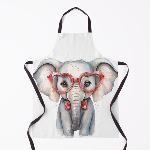 Item preview, Cute Elephant with Glasses designed and sold by CreatedbyKandJ.