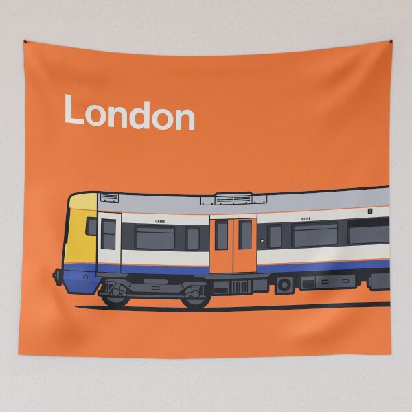 Item preview, London Class 378 Orange World Train Side England designed and sold by VoodooCircus.