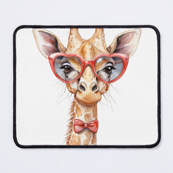 Item preview, Cute Giraffe with Glasses designed and sold by CreatedbyKandJ.